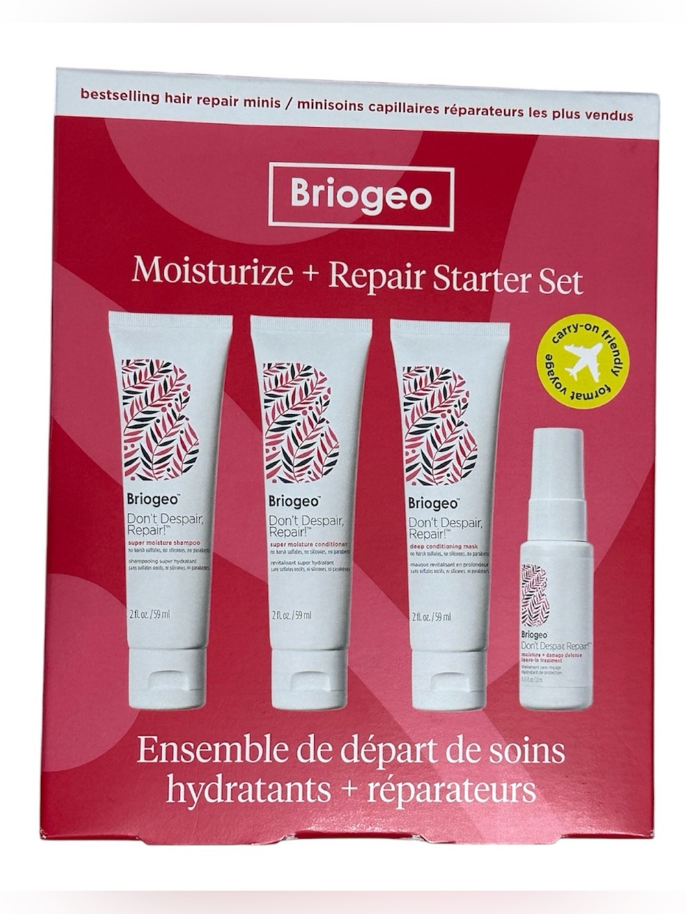 Briogeo Don't Despair, Repair! Moisturize + Repair Starter Set NEW